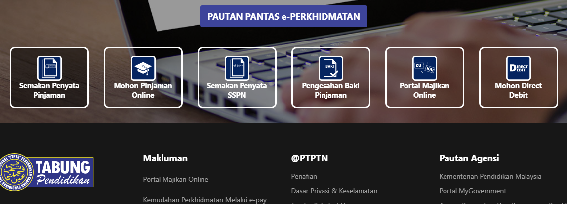 Semakan Penyata Pinjaman PTPTN Online - Kelajuan Cahaya